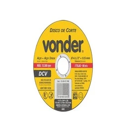 Disco de Corte 115 0 mm x 1 0 mm x 22 23 mm Vonder